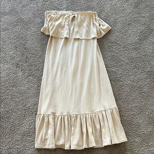 Free People Off-Shoulder Cream Dress